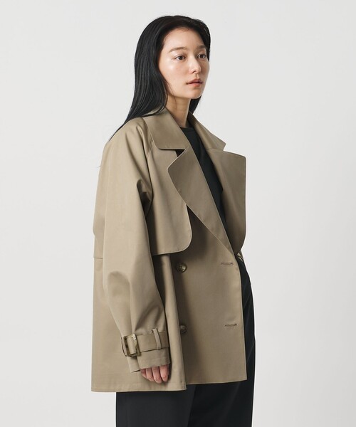 MARW UNITED ARROWS（マルゥ ユナイテッドアローズ）の「＜MARW UNITED ARROWS＞ミドル トレンチコート（トレンチコート・レディース・ブラック/ベージュ/モカ・34/36/38）」の4枚目の写真