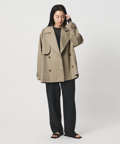 MARW UNITED ARROWS（マルゥ ユナイテッドアローズ）の「＜MARW UNITED ARROWS＞ミドル トレンチコート（トレンチコート・レディース・ブラック/ベージュ/モカ・34/36/38）」の5枚目の写真