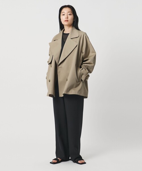 MARW UNITED ARROWS（マルゥ ユナイテッドアローズ）の「＜MARW UNITED ARROWS＞ミドル トレンチコート（トレンチコート・レディース・ブラック/ベージュ/モカ・34/36/38）」の6枚目の写真