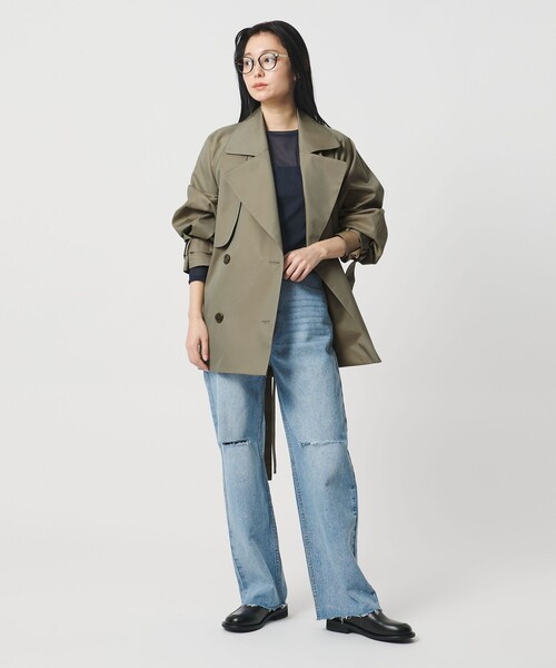 MARW UNITED ARROWS（マルゥ ユナイテッドアローズ）の「＜MARW UNITED ARROWS＞ミドル トレンチコート（トレンチコート・レディース・ブラック/ベージュ/モカ・34/36/38）」の12枚目の写真