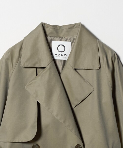 MARW UNITED ARROWS（マルゥ ユナイテッドアローズ）の「＜MARW UNITED ARROWS＞ミドル トレンチコート（トレンチコート・レディース・ブラック/ベージュ/モカ・34/36/38）」の18枚目の写真