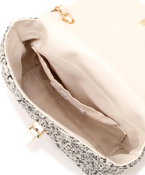 EDIT COLOGNE（エディットコロン）の「ツイードミニショルダーバッグ（ショルダーバッグ・レディース・ブルー/ブラック・ﾌﾘ-）」の7枚目の写真