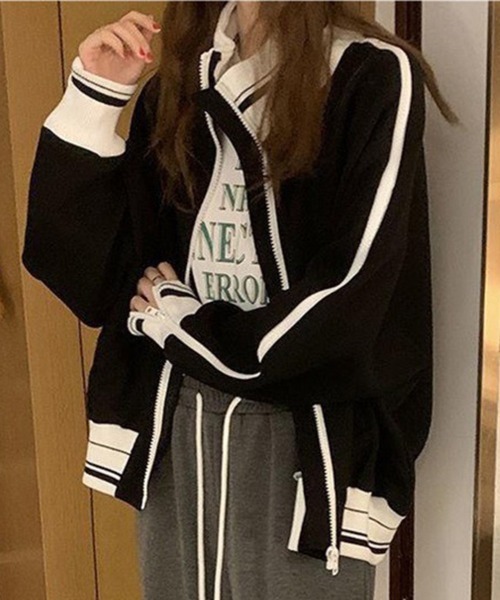 Flugge（フラッジー）の「ジップデザインジャージ（ジャージ・レディース・ブラック・MEDIUM/LARGE）」の2枚目の写真