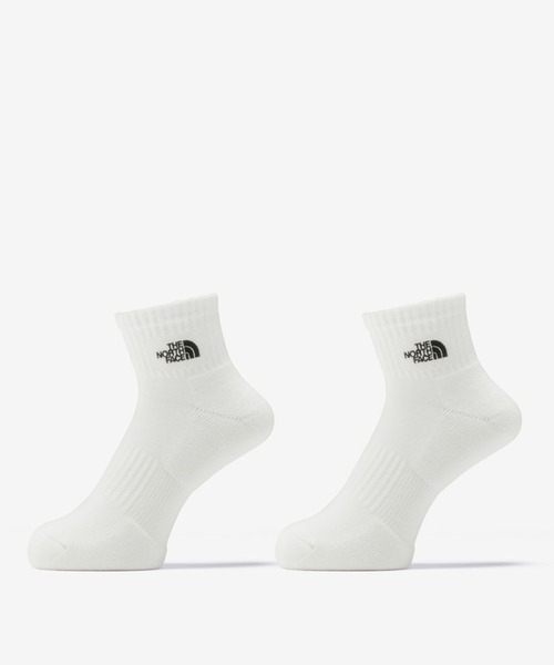 THE NORTH FACE(ザノースフェイス)の「THE NORTH FACE/ザ・ノース・フェイス ソックス TNF LOGO 2足組 ANKLE NN82611(ソックス/靴下・メンズ・イエロー/グレー/ブラック/ホワイト・M/S/L)」の2枚目の写真