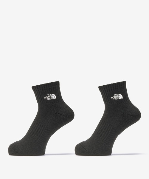 THE NORTH FACE(ザノースフェイス)の「THE NORTH FACE/ザ・ノース・フェイス ソックス TNF LOGO 2足組 ANKLE NN82611(ソックス/靴下・メンズ・イエロー/グレー/ブラック/ホワイト・M/S/L)」の3枚目の写真