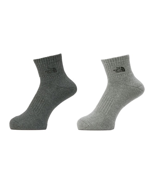 THE NORTH FACE(ザノースフェイス)の「THE NORTH FACE/ザ・ノース・フェイス ソックス TNF LOGO 2足組 ANKLE NN82611(ソックス/靴下・メンズ・イエロー/グレー/ブラック/ホワイト・M/S/L)」の9枚目の写真