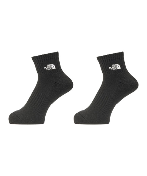 THE NORTH FACE(ザノースフェイス)の「THE NORTH FACE/ザ・ノース・フェイス ソックス TNF LOGO 2足組 ANKLE NN82611(ソックス/靴下・メンズ・イエロー/グレー/ブラック/ホワイト・M/S/L)」の7枚目の写真