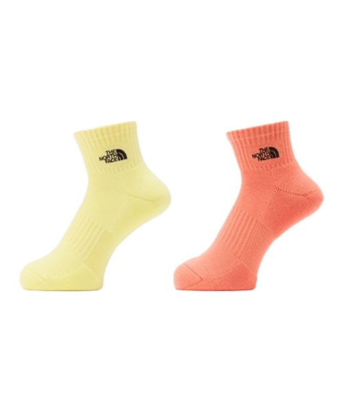 THE NORTH FACE(ザノースフェイス)の「THE NORTH FACE/ザ・ノース・フェイス ソックス TNF LOGO 2足組 ANKLE NN82611(ソックス/靴下・メンズ・イエロー/グレー/ブラック/ホワイト・M/S/L)」の12枚目の写真