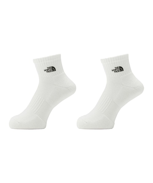 THE NORTH FACE(ザノースフェイス)の「THE NORTH FACE/ザ・ノース・フェイス ソックス TNF LOGO 2足組 ANKLE NN82611(ソックス/靴下・メンズ・イエロー/グレー/ブラック/ホワイト・M/S/L)」の5枚目の写真