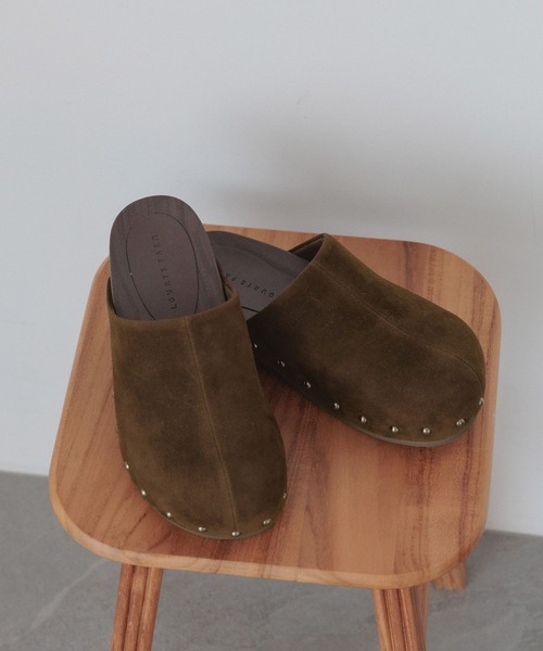 LOWRYS FARM（ローリーズファーム）の「ウッドサンダル 637756（サンダル・レディース・ブラウン/ブラック・MEDIUM/LARGE）」の2枚目の写真