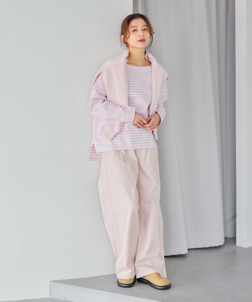 studio CLIP（スタディオクリップ）の「【一部サイズ予約】ギャザーカラーチノパンツ[プチ・プラスサイズあり]（チノパンツ・レディース・イエロー/ピンク/ライトブルー・FREE）」の10枚目の写真