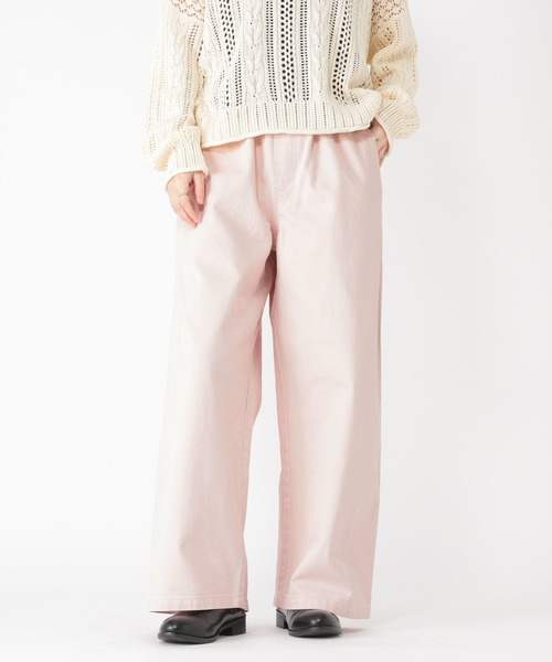 studio CLIP（スタディオクリップ）の「【一部サイズ予約】ギャザーカラーチノパンツ[プチ・プラスサイズあり]（チノパンツ・レディース・イエロー/ピンク/ライトブルー・FREE）」の13枚目の写真