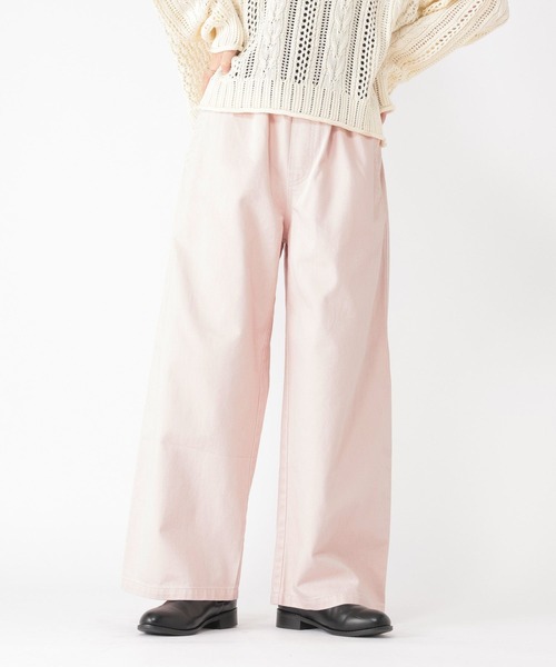 studio CLIP（スタディオクリップ）の「【一部サイズ予約】ギャザーカラーチノパンツ[プチ・プラスサイズあり]（チノパンツ・レディース・イエロー/ピンク/ライトブルー・FREE）」の15枚目の写真