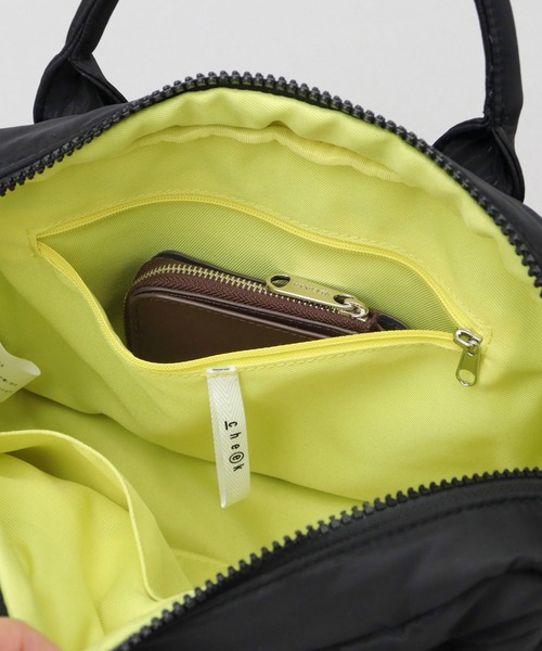 cheek(BAG)(チーク)の「撥水 3WAY ボストンショルダー ダブルポケット パフバッグ パディングバッグ(ショルダーバッグ・レディース・グレー/ブラック/カーキ/ベージュ・FREE)」の11枚目の写真