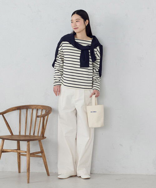 MONO　COMME CA（モノコムサ）の「キャンバスハンドルバッグ（ハンドバッグ・レディース・キナリ/ベージュ・FREE）」の3枚目の写真