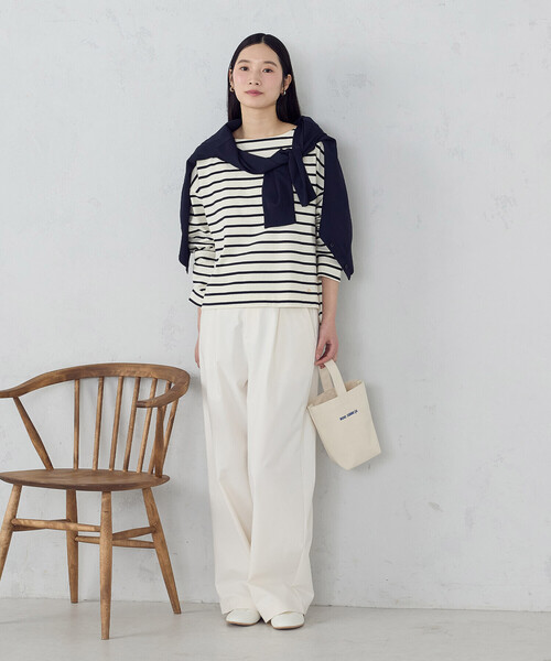 MONO　COMME CA（モノコムサ）の「キャンバスハンドルバッグ（ハンドバッグ・レディース・キナリ/ベージュ・FREE）」の4枚目の写真