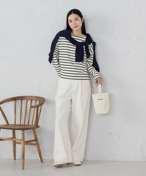 MONO　COMME CA（モノコムサ）の「キャンバスハンドルバッグ（ハンドバッグ・レディース・キナリ/ベージュ・FREE）」の5枚目の写真