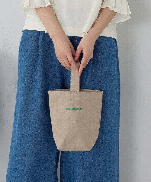 MONO　COMME CA（モノコムサ）の「キャンバスハンドルバッグ（ハンドバッグ・レディース・キナリ/ベージュ・FREE）」の8枚目の写真