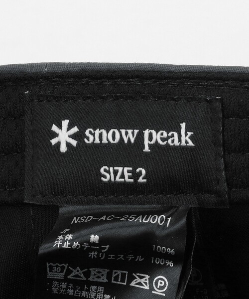 Snow Peak(スノーピーク)の「<snow peak>ロゴ キャップ(キャップ・メンズ・ブラック/ダークグレー・2)」の16枚目の写真