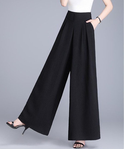 SallyLunn(サリーラン)の「ハイウエストスカートパンツ(その他パンツ・レディース・ブラック/モカ/ブラウン・LARGE/MEDIUM)」の1枚目の写真