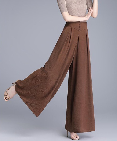 SallyLunn(サリーラン)の「ハイウエストスカートパンツ(その他パンツ・レディース・ブラック/モカ/ブラウン・LARGE/MEDIUM)」の7枚目の写真