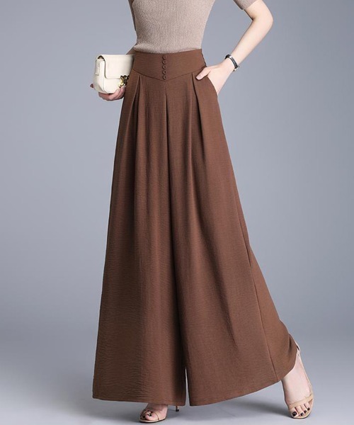 SallyLunn(サリーラン)の「ハイウエストスカートパンツ(その他パンツ・レディース・ブラック/モカ/ブラウン・LARGE/MEDIUM)」の8枚目の写真