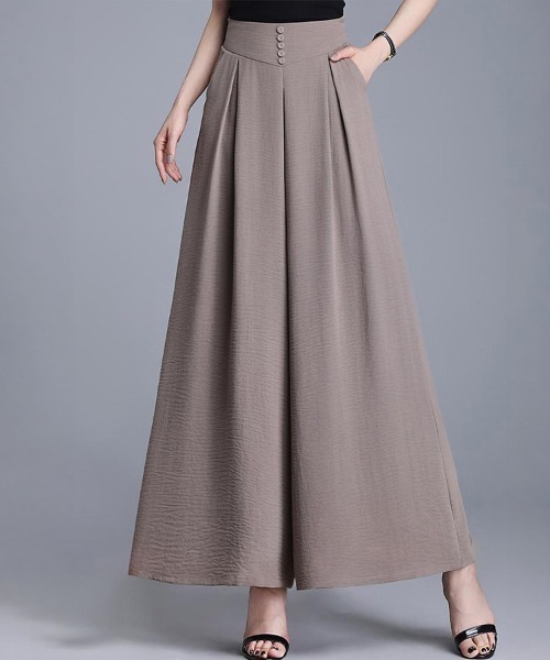 SallyLunn(サリーラン)の「ハイウエストスカートパンツ(その他パンツ・レディース・ブラック/モカ/ブラウン・LARGE/MEDIUM)」の9枚目の写真