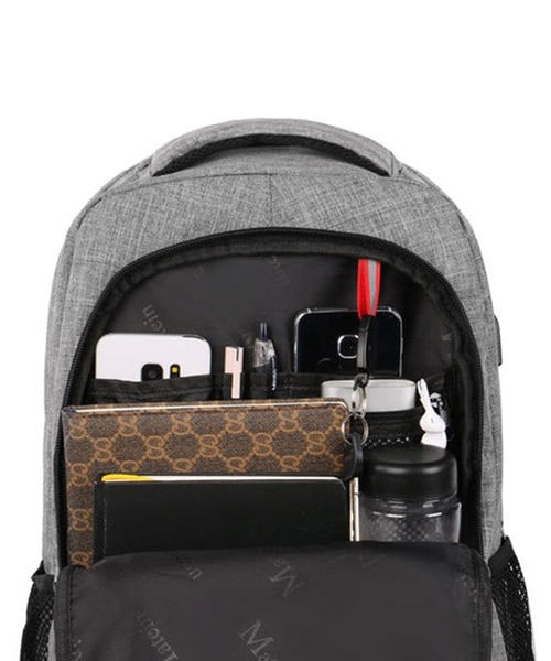MATEIN（メイトイン）の「トラベルラップトップバッグ17.3（バックパック/リュック・メンズ・ベージュ/ブラック/ブルー/グレー・35ﾘｯﾀｰ）」の9枚目の写真
