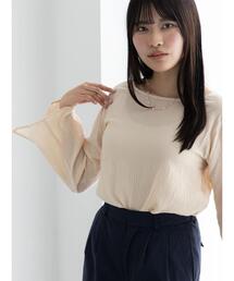 Te chichi（テチチ）の「クレープフレアスリーブブラウス【AOYAMA FASHION ASSOCIATION × Té chichi】（シャツ/ブラウス）」