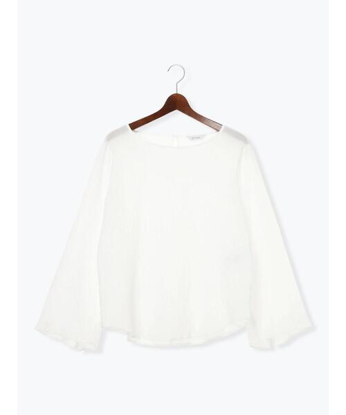 Te chichi(テチチ)の「クレープフレアスリーブブラウス【AOYAMA FASHION ASSOCIATION × Té chichi】(シャツ/ブラウス・レディース・オレンジ/オフホワイト・F)」の22枚目の写真