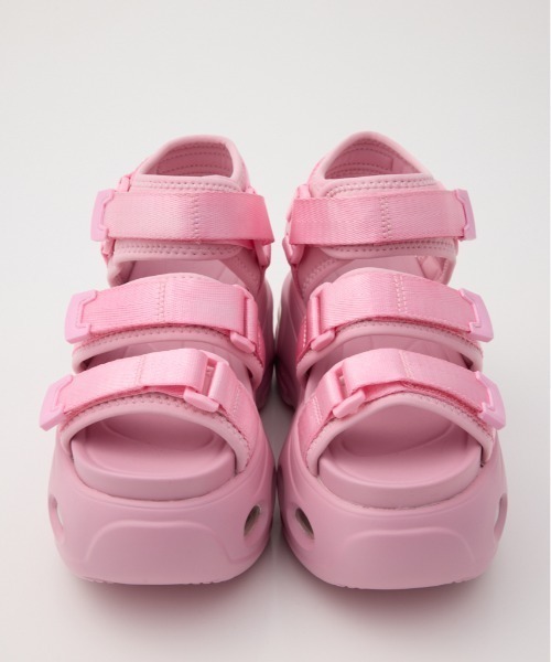 RODEO CROWNS WIDE BOWL（ロデオクラウンズワイドボウル）の「ボリュームソール テープサンダル（サンダル・レディース・ブラック/ブラウン系その他/ピンク・MEDIUM/LARGE）」の8枚目の写真