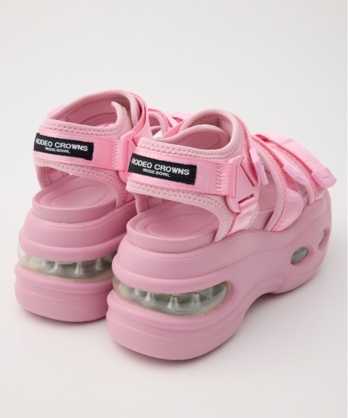 RODEO CROWNS WIDE BOWL（ロデオクラウンズワイドボウル）の「ボリュームソール テープサンダル（サンダル・レディース・ブラック/ブラウン系その他/ピンク・MEDIUM/LARGE）」の9枚目の写真