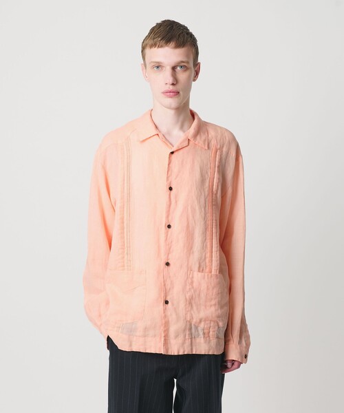MONKEY TIME(モンキータイム)の「ラミー キャンバス キューバ シャツ(シャツ/ブラウス・メンズ・ブラック/ライトピンク・S/XL/L/M)」の15枚目の写真