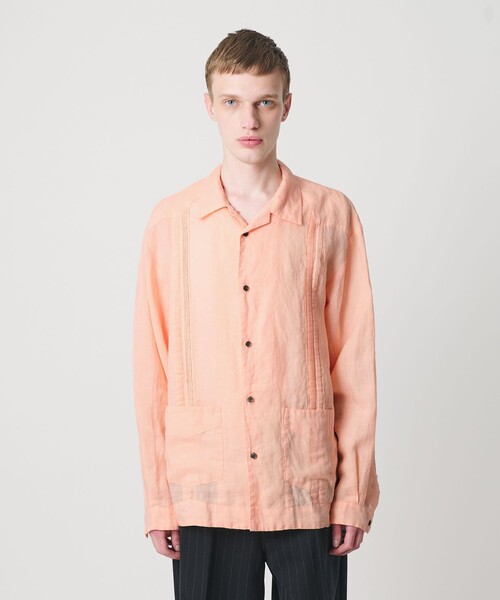 MONKEY TIME(モンキータイム)の「ラミー キャンバス キューバ シャツ(シャツ/ブラウス・メンズ・ブラック/ライトピンク・S/XL/L/M)」の16枚目の写真