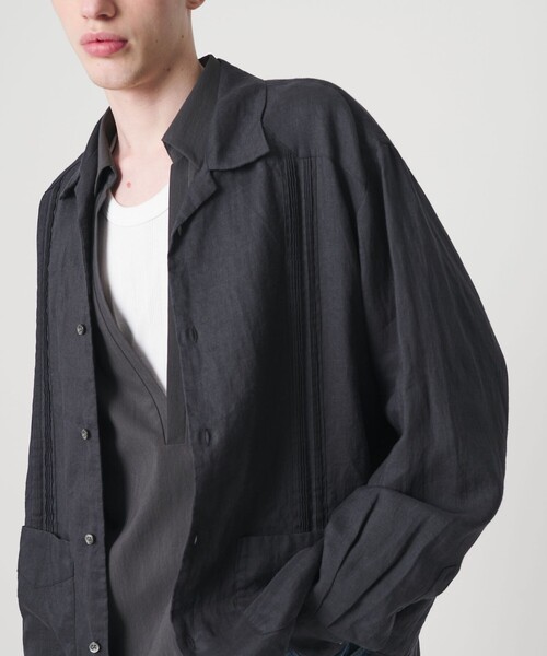 MONKEY TIME(モンキータイム)の「ラミー キャンバス キューバ シャツ(シャツ/ブラウス・メンズ・ブラック/ライトピンク・S/XL/L/M)」の2枚目の写真