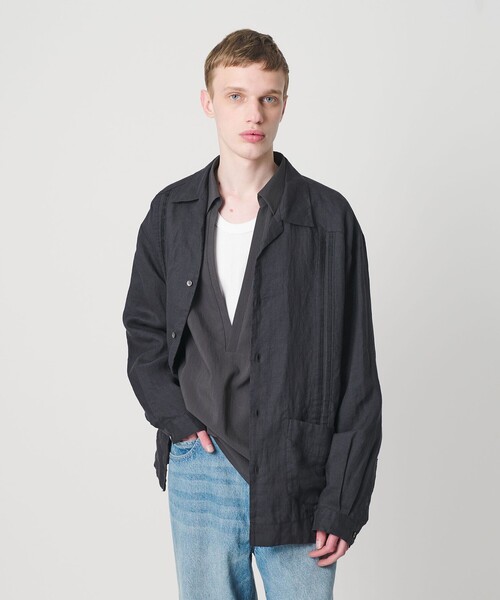MONKEY TIME(モンキータイム)の「ラミー キャンバス キューバ シャツ(シャツ/ブラウス・メンズ・ブラック/ライトピンク・S/XL/L/M)」の14枚目の写真