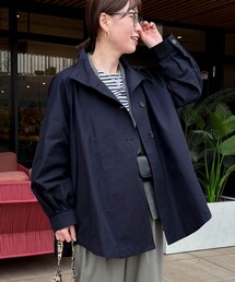 MICO COULIER（ミコクリエ）の「スタンドカラーラグランスリーブコート（その他アウター）」