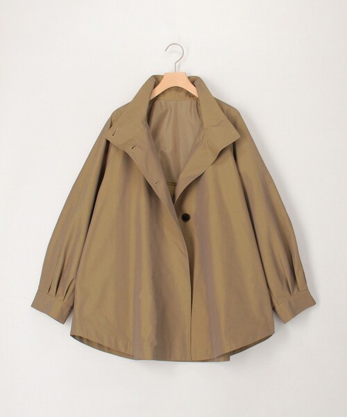 MICO COULIER（ミコクリエ）の「スタンドカラーラグランスリーブコート（その他アウター・レディース・ネイビー/キャメル・38）」の12枚目の写真