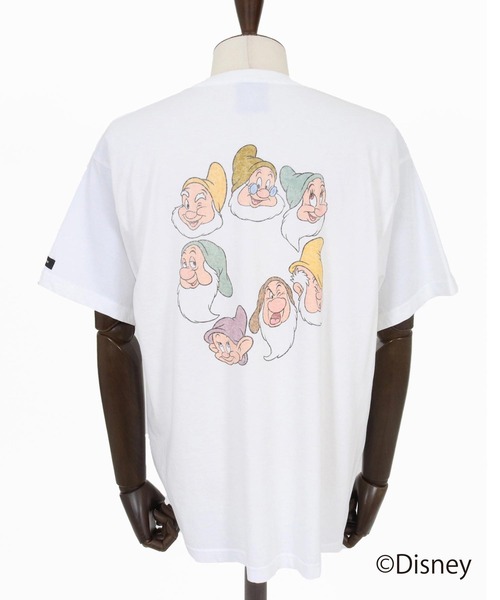 ADAM PATEK(アダムパテック)の「mt10344-ADAMPATEK -Snow White and the Seven Dwarfs circleT Tシャツ(AP2614042)(Tシャツ/カットソー・メンズ・ブラック/ホワイト・2/1)」の7枚目の写真