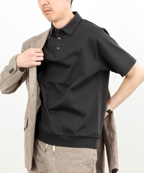 NOLLEY’S（ノーリーズ）の「《ビジカジ対応》防臭・消臭 シルケットスムース ドレスポロシャツ ビズポロ 26SS（ポロシャツ・メンズ・ダークネイビー/ホワイト/チャコールグレー・XXL/XL/L/M/S）」の3枚目の写真