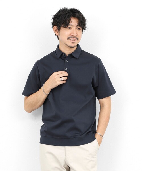 NOLLEY’S（ノーリーズ）の「《ビジカジ対応》防臭・消臭 シルケットスムース ドレスポロシャツ ビズポロ 26SS（ポロシャツ・メンズ・ダークネイビー/ホワイト/チャコールグレー・XXL/XL/L/M/S）」の21枚目の写真