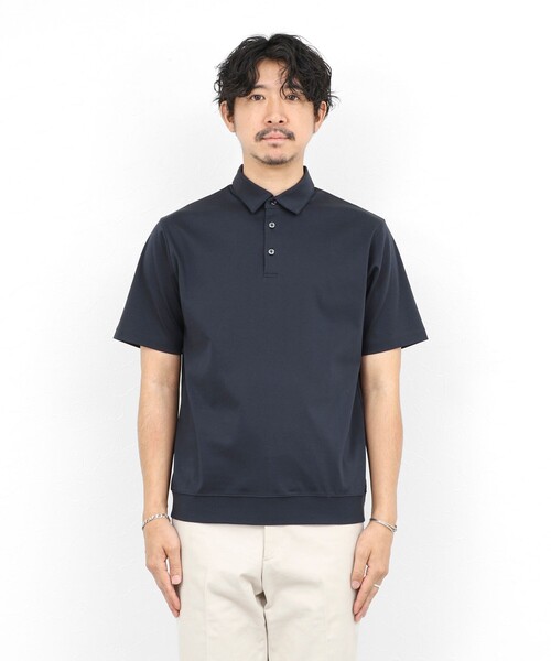 NOLLEY’S（ノーリーズ）の「《ビジカジ対応》防臭・消臭 シルケットスムース ドレスポロシャツ ビズポロ 26SS（ポロシャツ・メンズ・ダークネイビー/ホワイト/チャコールグレー・XXL/XL/L/M/S）」の14枚目の写真