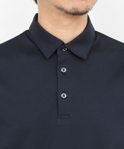 NOLLEY’S（ノーリーズ）の「《ビジカジ対応》防臭・消臭 シルケットスムース ドレスポロシャツ ビズポロ 26SS（ポロシャツ・メンズ・ダークネイビー/ホワイト/チャコールグレー・XXL/XL/L/M/S）」の17枚目の写真