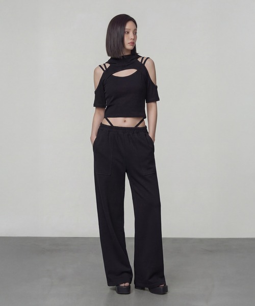 DURAS(デュラス)の「キャミ+フーディTセット(Tシャツ/カットソー・レディース・ホワイト/グレー/ブラック・FREE)」の12枚目の写真