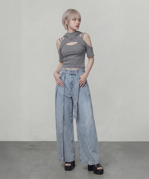 DURAS(デュラス)の「キャミ+フーディTセット(Tシャツ/カットソー・レディース・ホワイト/グレー/ブラック・FREE)」の15枚目の写真