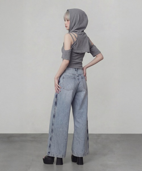 DURAS(デュラス)の「キャミ+フーディTセット(Tシャツ/カットソー・レディース・ホワイト/グレー/ブラック・FREE)」の16枚目の写真