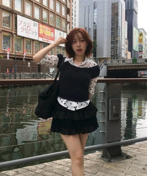 Ada.(エイダ)の「◇SETUPEXE◇ブランド直輸入正規品/チュチュ ミックス スクリット パンツ TUTU MIX SKRIT PANTS(スカート・レディース・レオパード/ホワイト/カモフラージュ/ブラック・FREE)」の18枚目の写真