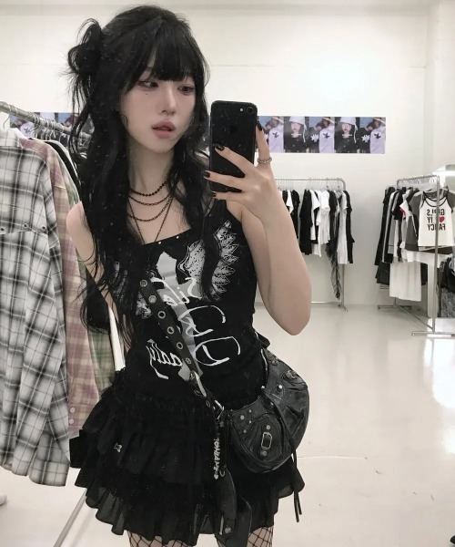 Ada.(エイダ)の「◇SETUPEXE◇ブランド直輸入正規品/チュチュ ミックス スクリット パンツ TUTU MIX SKRIT PANTS(スカート・レディース・レオパード/ホワイト/カモフラージュ/ブラック・FREE)」の19枚目の写真