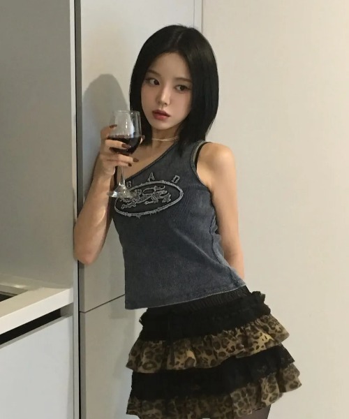 Ada.(エイダ)の「◇SETUPEXE◇ブランド直輸入正規品/チュチュ ミックス スクリット パンツ TUTU MIX SKRIT PANTS(スカート・レディース・レオパード/ホワイト/カモフラージュ/ブラック・FREE)」の22枚目の写真