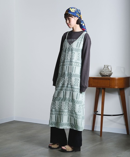 ROSE BUD（ローズバッド）の「(mici)PRINT SCARF（バンダナ/スカーフ・レディース・ブラウン/ネイビー・ONE SIZE）」の21枚目の写真